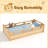 Floor Platform Bed With Full-Length Guardrails, Low Profile Bed Frame With Wood Slats Support, No Box Spring Needed-465878254-465878161
