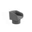 Fauteuil d'appoint pivotant classique, fauteuil confortable-10136891