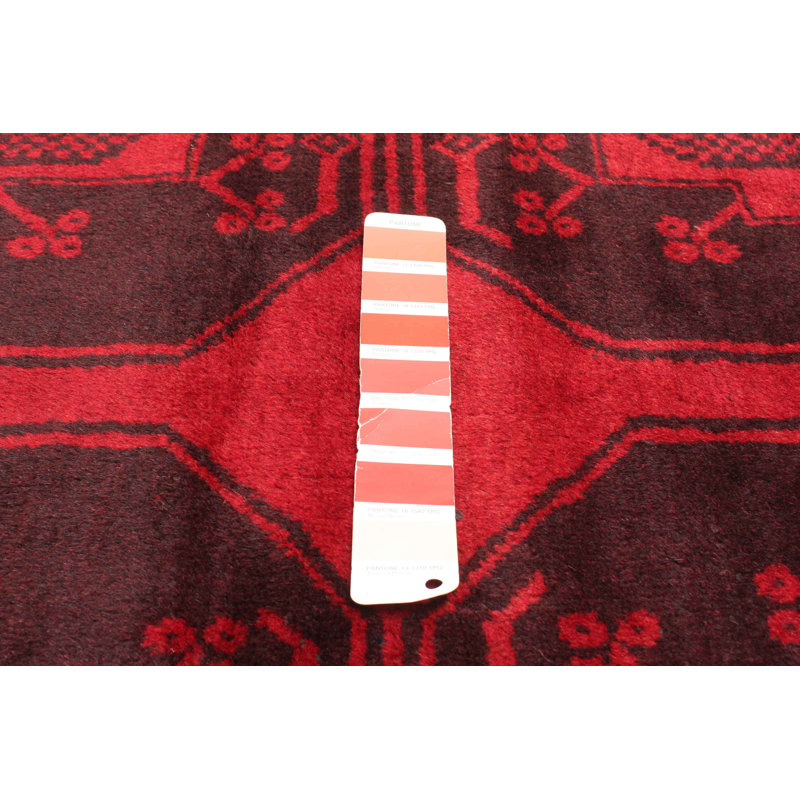 Tapis rouge Teimani 3 pi 8 po x 6 pi 7 po