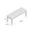 Eichler Polyester Upholstered Bench