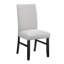 Ensemble de salle à manger 5 pièces avec plateau rectangulaire en forme de marbre, base à finition foncée et chaises rembourrées pour une salle à manger élégante-1409603224