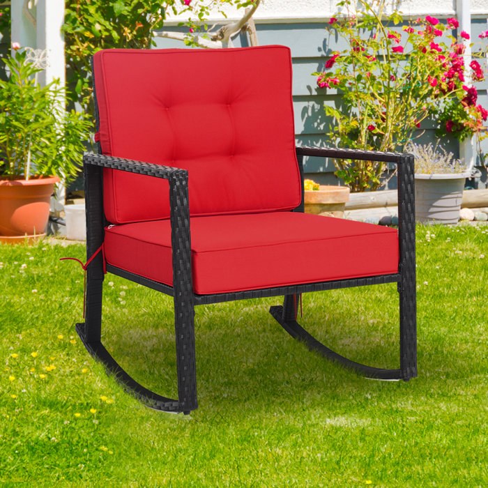 Red Barrel Studio® Esentepe Outdoor Rocker Chair & Reviews | Wayfair