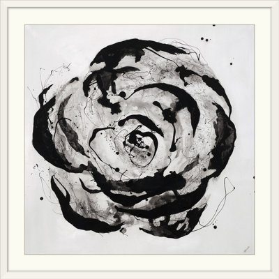 «Black and White Bloom I», reproduction d'art Angelinamarie
