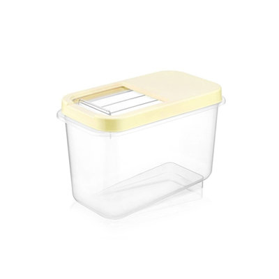 Durable Storage Box Set (3 Pieces), Cream Color, 13.6 x 7.5 x 9.2 inches | 100% BPA Free Plastic, 10.6 Quart Capacity | Dishwasher Safe, Ideal for Organizing Home, Office & Craft Supplies