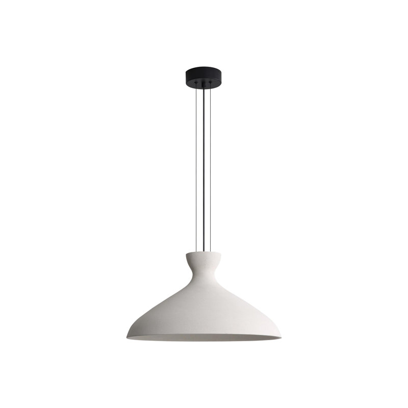 Varley 22" LED Pendant Sandstone Cement, White