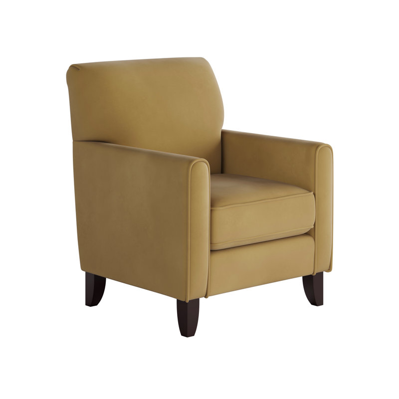 Aravis Upholstered Armchair, Harvest Gold Polyester Blend