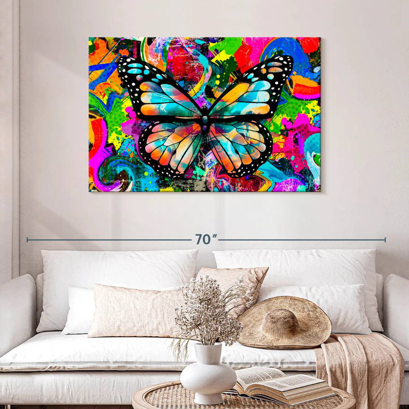 Brampt Trippy Butterfly, 30" H x 45" W