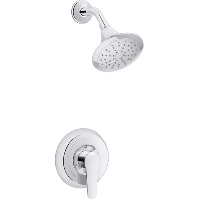 Garniture de douche juillet Rite-Temp avec poignée levier et pomme de douche 1,75 GPM