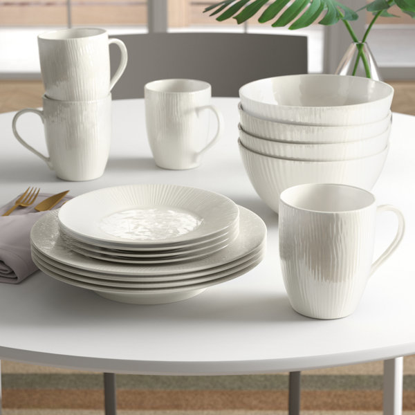 Ophelia & Co. Honora Porcelain China Dinnerware Set - Service for 4 &  Reviews