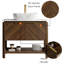 Meuble-lavabo simple 36 po avec lavabo vasque, meuble de rangement autoportant-569734610