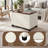 22" Upholstered Storage Ottoman With Reversible Tray Top-1341021838