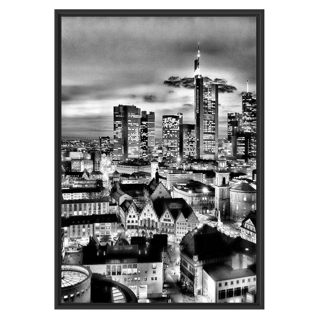 Gerahmtes Wandbild Frankfurt Skyline