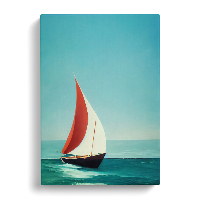 Wonderful Sailing Boat - Wrapped Canvas, 76cm H x 50cm W x 3cm D