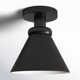 Macie Single Light Metal Semi Flush Mount