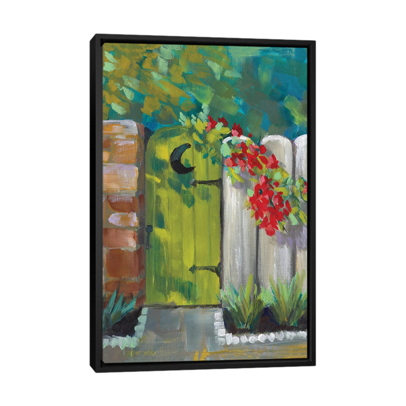 Moon Door - Wall Art Print - Framed Canvas, Black, 26" H x 18" W