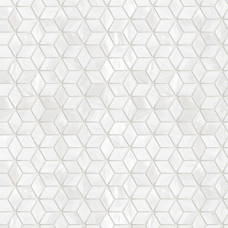Mother of Pearl 1" x 1" Seashell Grid Mosaic Wall Tile
