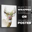 Holiday Deer II - impression sur toile seulement - NON CADRE