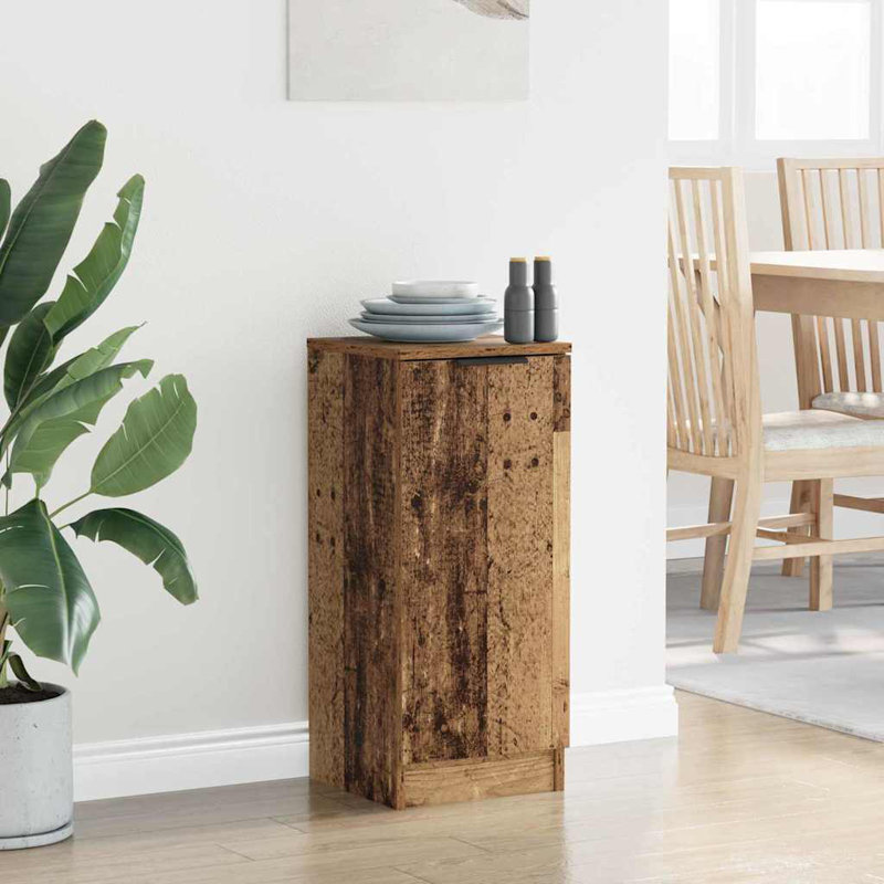 Sideboard Engineered Wood Side Cabinet Home Organiser Cupboard Highboard, Old Wood