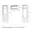White Modular Walk in Closet Organizer System with 2 rods 5 shelves and 6 drawers