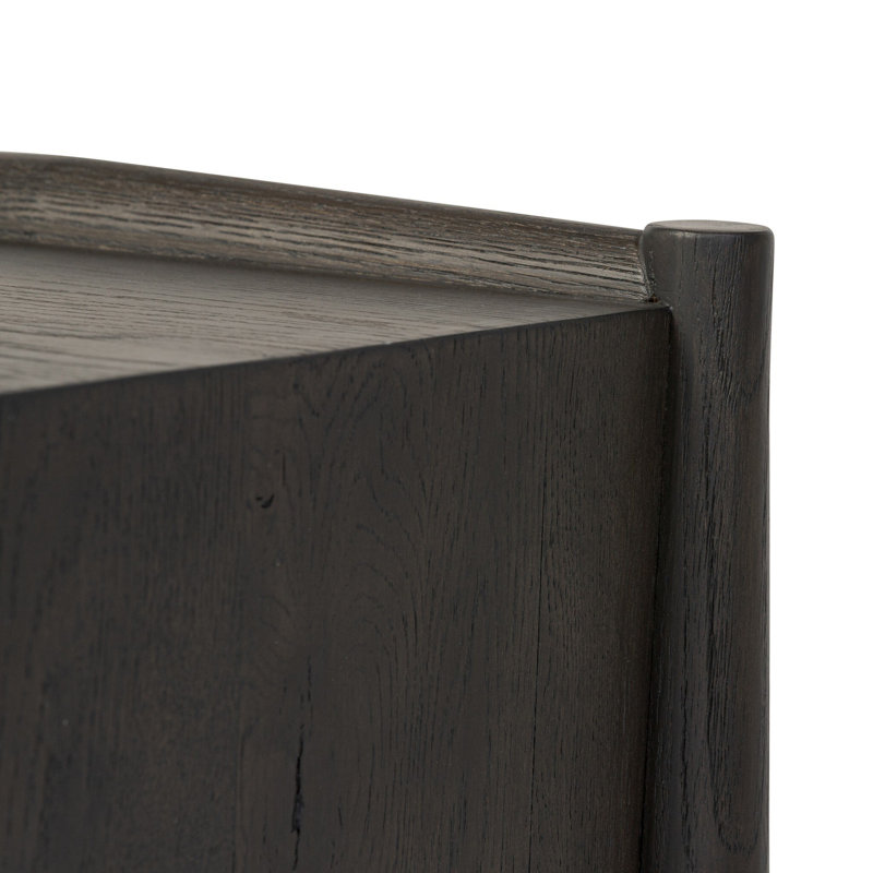 Glenview Solid Wood End Table, Black