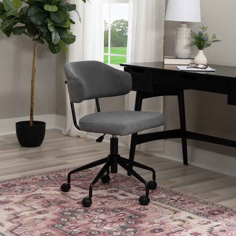 Tessa Swivel Office Chair, Gray