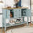 Keyania Coffee Console Table with Four Small Drawers and Bottom Shelf-94995385