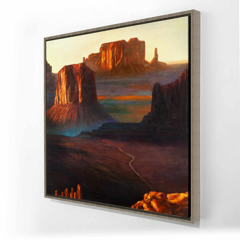 Toile Monument Valley Tribal Park | Cadre moderne brun