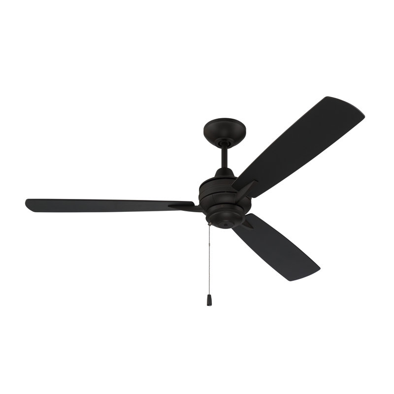 Moto 52'' Ceiling Fan, Flat Black