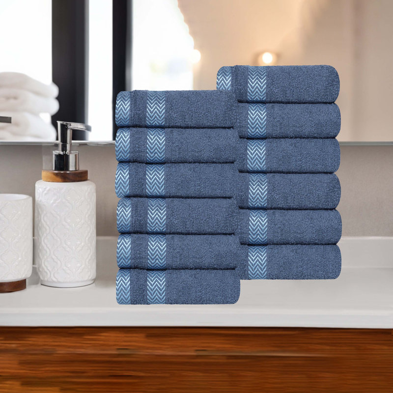 Serviette / gant de toilette Gracieuse, Bleu marine