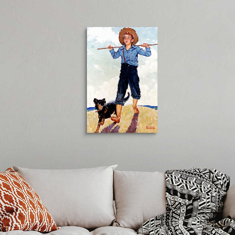 Art mural sur toile Norman Rockwell, H 30 po x l 20 po x P 1,25 po, Toile tendue