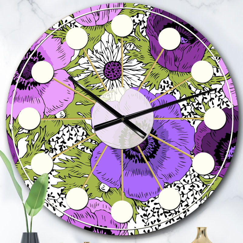 Horloge murale Mid-Century, Surdimensionné