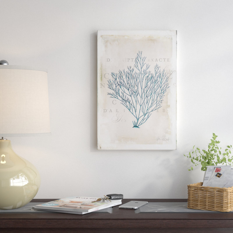 «Sea Garden II» par Katie pertiet, reproduction d'art sur toile tendue, H 40 po x l 26 po x P 1,5 po, Pas de tapis