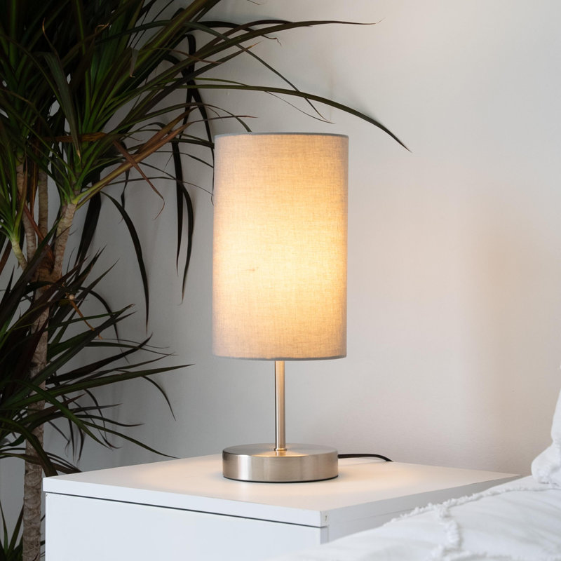 Arpie Metal USB Table Lamp, Grey