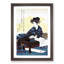Seated Lady by Yashima Gakutei - Picture Frame Painting Print-55613640-55613646