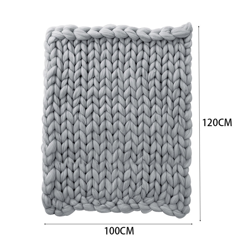 Casper Machine Tufted Throw Blanket, Grey, W100 x L120cm
