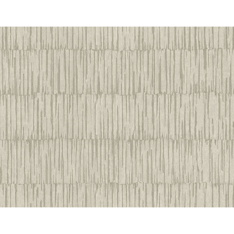 Rouleau de papier peint Cloverdale Zandari Bone L 27 pi x l 27 po, Gris clair