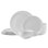 Mikasa Embossed Rope 12 Piece Dinnerware Set, Service for 4