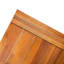 Table de salle à manger d'extérieur au fini sablé avec pieds en fer rustique