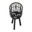 S / 3 POT DE BAMBOU 11/13/15 ", NOIR