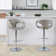 Curva Adjustable Barstool With Rounded T Footrest - Set Of 2