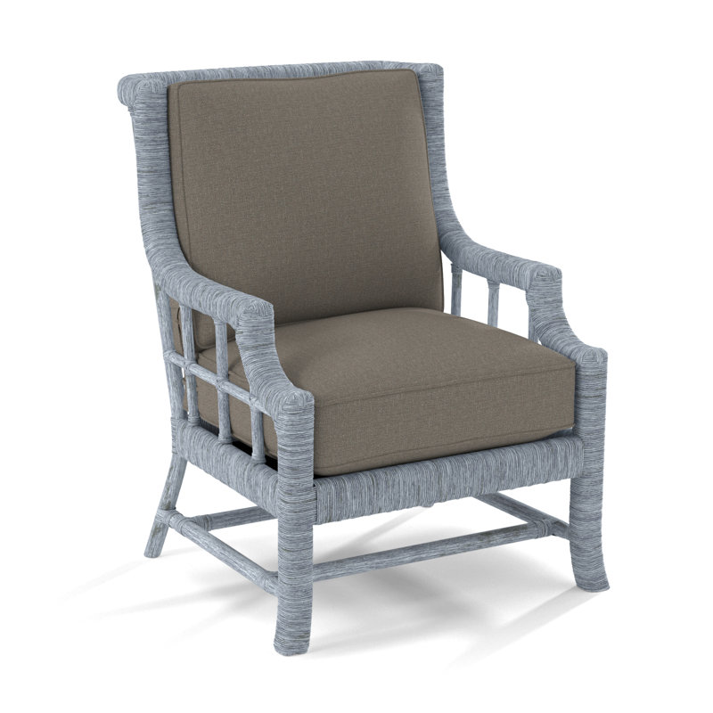 Fauteuil Lafayette, Performance gris sucre; 0863-84, Verre de mer