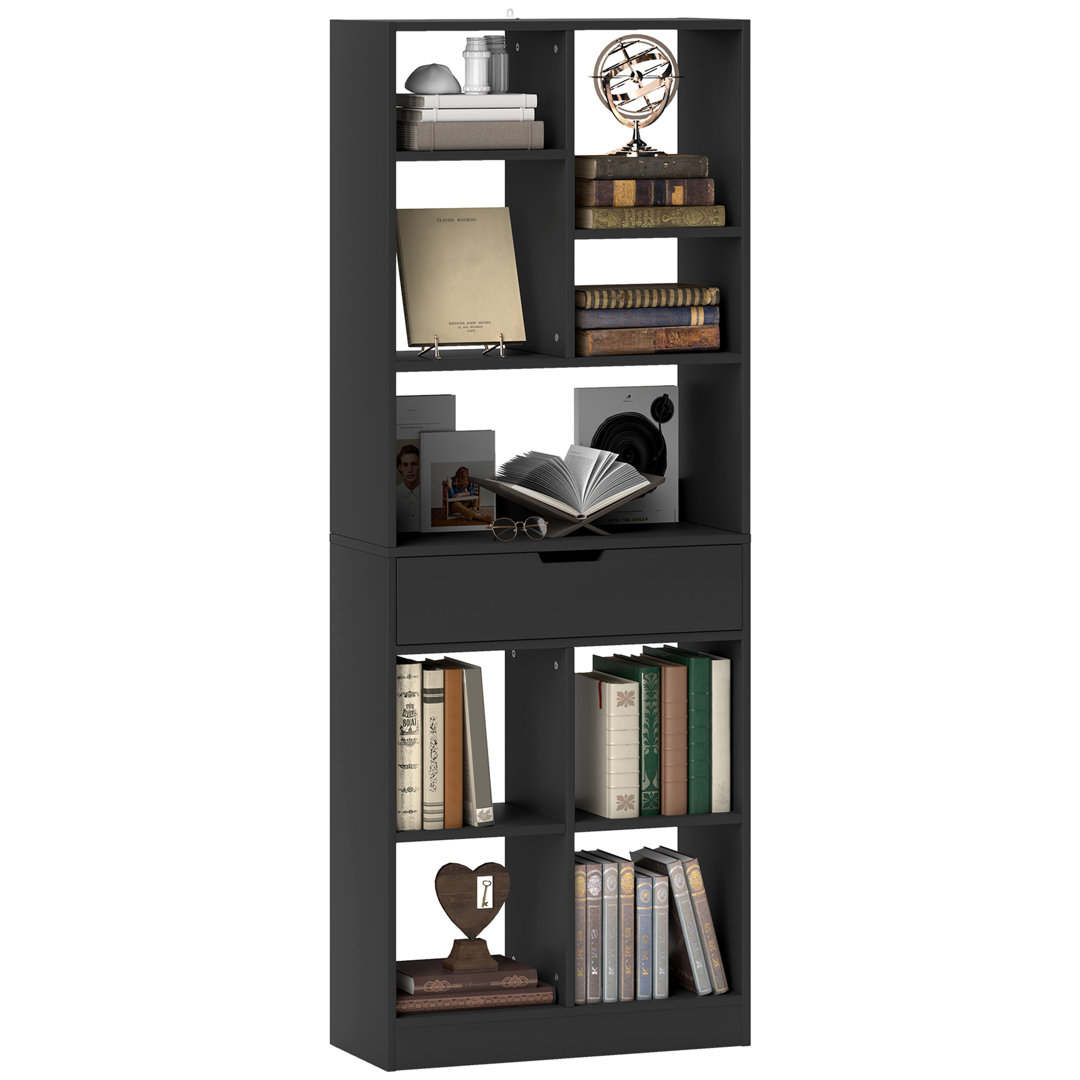 158cm H x 60cm W MDF Cube Bookcase