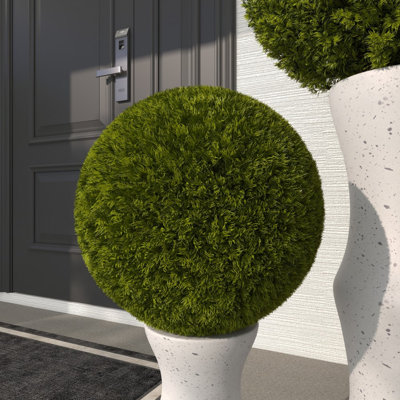 Faux Foliage Topiary Green Artificial Foliage Ball