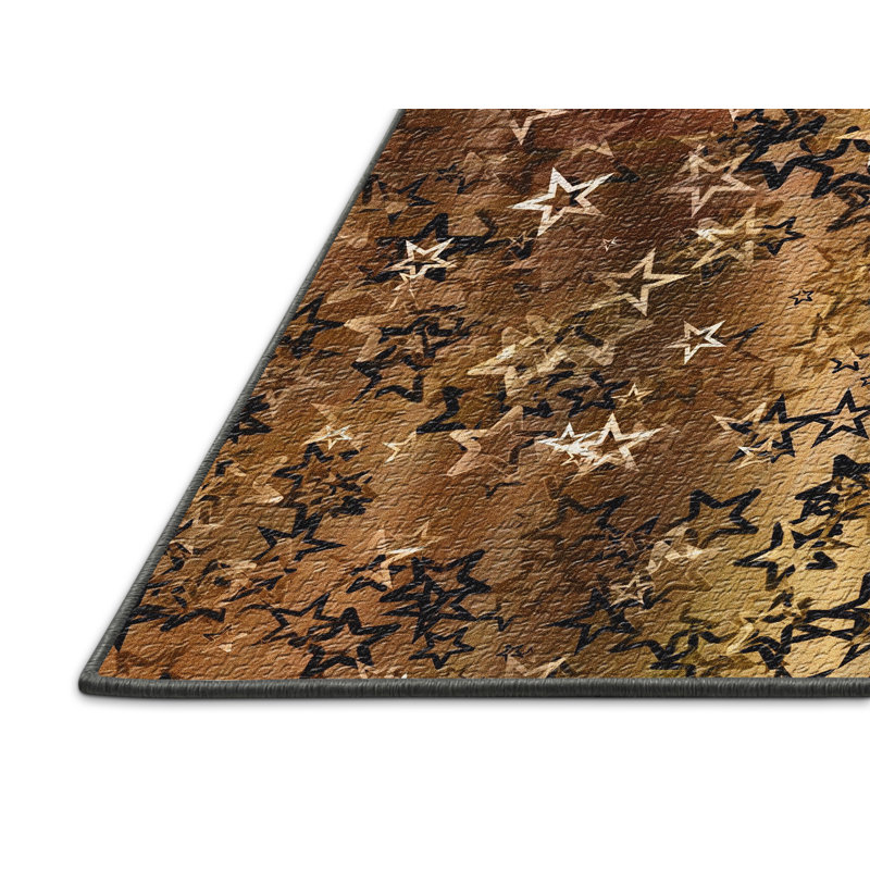 Tapis brun Star, Rectangle 3 pi x 5 pi