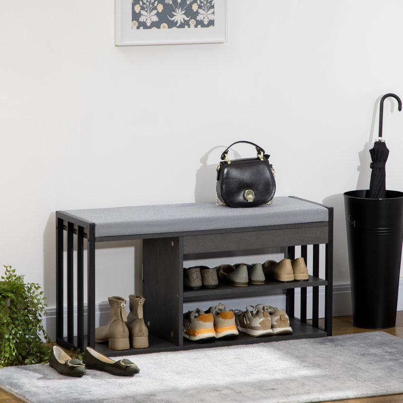 Talleyville Polyester Upholstered Storage Bench