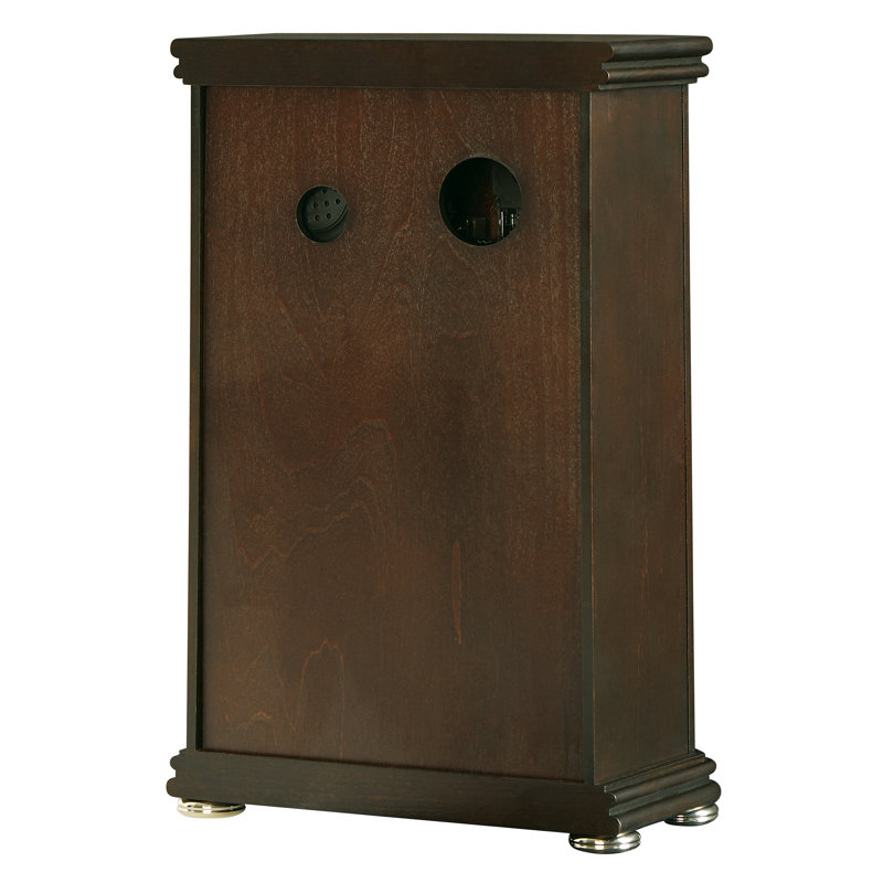Espresso Brown Quartz Mantel Clock with Chimes