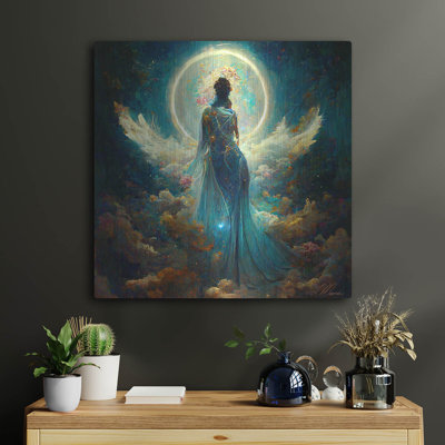 Winston Porter «Goddess with the Moon» par Tanya Mavric, art mural en métal