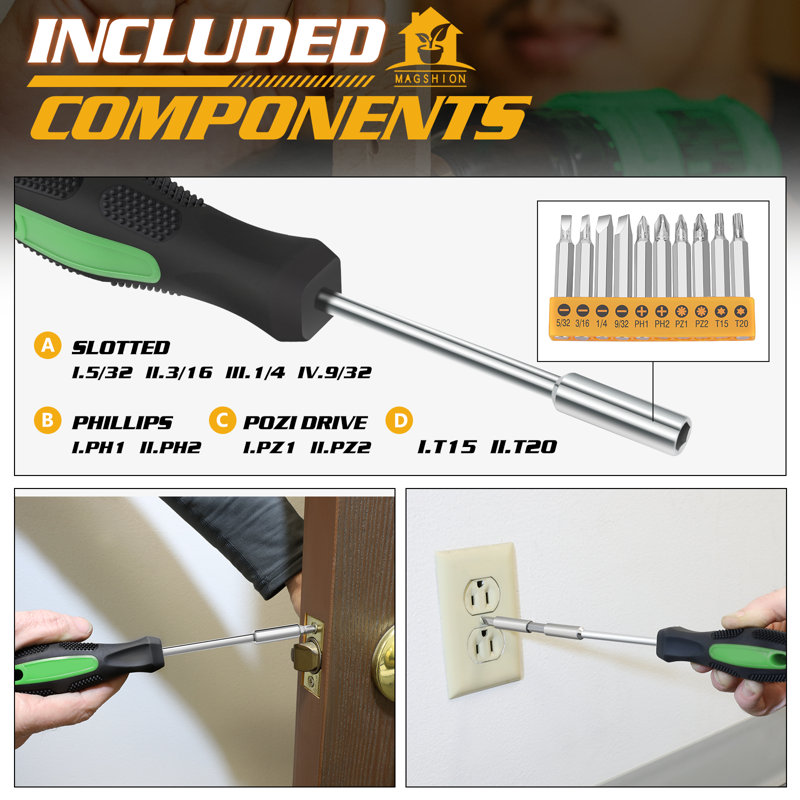 27-Piece Drill Driver Set Lithium-Ion Home Tool Kit With 20Nm Torque & ABS Case??, Green