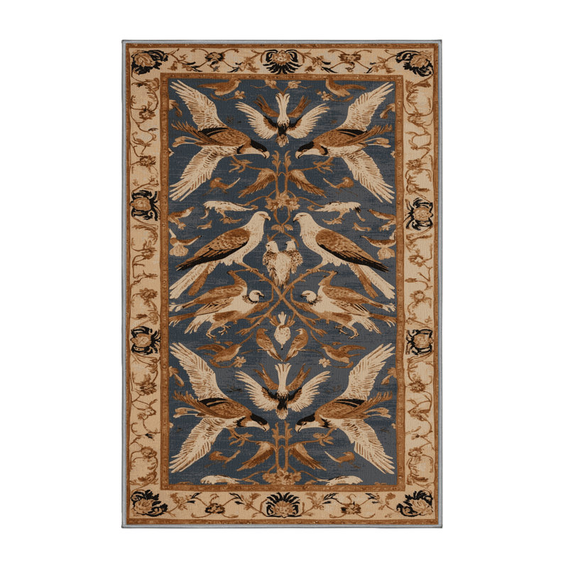 Tapis gris français lavable à la machine, Rectangulaire 2 pi x 3 pi