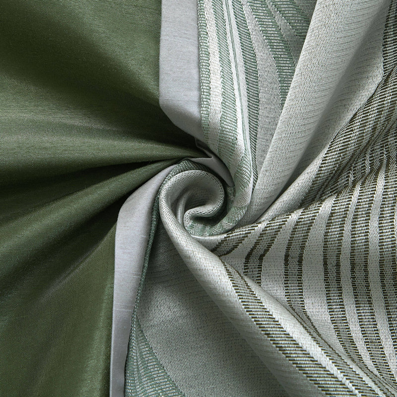 Ensemble d'édredon en microfibre 7 pièces Kath, Édredon de très grande taille et 6 pièces suppl, Vert